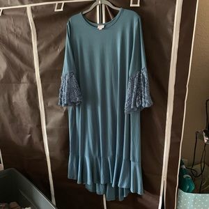 GUC LuLaRoe Maurine Dress - 3XL - Powder Blue